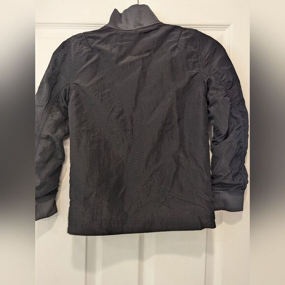 Nike Sportswear jacket lightweight LINED BOMBER Black pilot aviator unisex sz  S - Picture 5 of 14